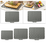 Maxbell Silicone Dish Drying Mat for Kitchen Counter Sturdy Fast Dry Dish Drying Pad L