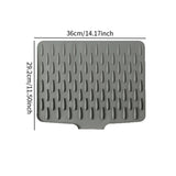 Maxbell Silicone Dish Drying Mat for Kitchen Counter Sturdy Fast Dry Dish Drying Pad M