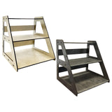 Maxbell Wooden Display Organizer 3 Layer Collectibles Displays Rack for Toys Jewelry Brown