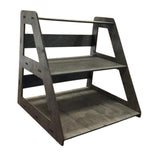 Maxbell Wooden Display Organizer 3 Layer Collectibles Displays Rack for Toys Jewelry Black