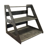 Maxbell Wooden Display Organizer 3 Layer Collectibles Displays Rack for Toys Jewelry Black