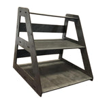 Maxbell Wooden Display Organizer 3 Layer Collectibles Displays Rack for Toys Jewelry Black