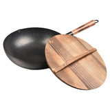 Maxbell Wok Pan Nonstick Sautee 32cm Iron Gas Induction Cooker Universal Chinese Wok