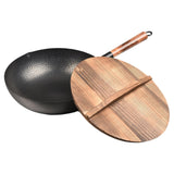 Maxbell Wok Pan Nonstick Sautee 32cm Iron Gas Induction Cooker Universal Chinese Wok