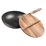 Maxbell Wok Pan Nonstick Sautee 32cm Iron Gas Induction Cooker Universal Chinese Wok