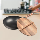 Maxbell Wok Pan Nonstick Sautee 32cm Iron Gas Induction Cooker Universal Chinese Wok