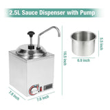 Maxbell Cheese Dispenser Sauce Warmer Machine for Caramel Nacho Cheese Hot Chocolate