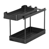 Maxbell Under Sink Organizer Rack Pull Out Storage Organizer for Kitchen Office Home Black