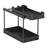 Maxbell Under Sink Organizer Rack Pull Out Storage Organizer for Kitchen Office Home Black
