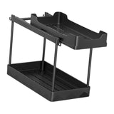 Maxbell Under Sink Organizer Rack Pull Out Storage Organizer for Kitchen Office Home Black