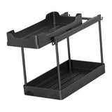 Maxbell Under Sink Organizer Rack Pull Out Storage Organizer for Kitchen Office Home Black