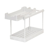 Maxbell Under Sink Organizer Rack Pull Out Storage Organizer for Kitchen Office Home Gray