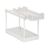 Maxbell Under Sink Organizer Rack Pull Out Storage Organizer for Kitchen Office Home Gray