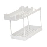 Maxbell Under Sink Organizer Rack Pull Out Storage Organizer for Kitchen Office Home Gray