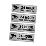 Maxbell 4Pcs 24 Hour Video Surveillance Sign Monitored Signs for House Indoor Office