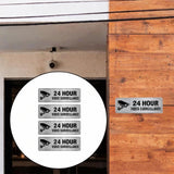 Maxbell 4Pcs 24 Hour Video Surveillance Sign Monitored Signs for House Indoor Office