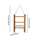 Maxbell Wood Towel Racks Hanging Ladder Hand Towel Rack for Farmhouse Hotel Bathroom Old wood