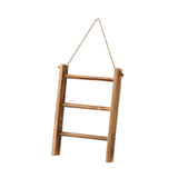 Maxbell Wood Towel Racks Hanging Ladder Hand Towel Rack for Farmhouse Hotel Bathroom Old wood