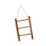 Maxbell Wood Towel Racks Hanging Ladder Hand Towel Rack for Farmhouse Hotel Bathroom Old wood