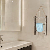 Maxbell Wood Towel Racks Hanging Ladder Hand Towel Rack for Farmhouse Hotel Bathroom coffee