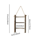 Maxbell Wood Towel Racks Hanging Ladder Hand Towel Rack for Farmhouse Hotel Bathroom coffee