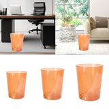 Maxbell Open Top Trash Can Kitchen Clear Rubbish Can for Restaurant Home Living Room S 6 L