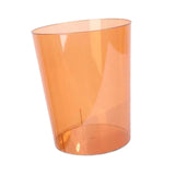 Maxbell Open Top Trash Can Kitchen Clear Rubbish Can for Restaurant Home Living Room S 6 L