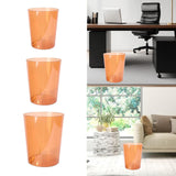 Maxbell Open Top Trash Can Kitchen Clear Rubbish Can for Restaurant Home Living Room S 6 L