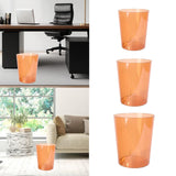 Maxbell Open Top Trash Can Kitchen Clear Rubbish Can for Restaurant Home Living Room S 6 L