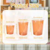 Maxbell Open Top Trash Can Kitchen Clear Rubbish Can for Restaurant Home Living Room L 10 L