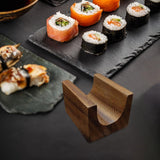 Maxbell Wooden Tacos Holder Multipurpose Divider Taco Platter for Counter Restaurant Single