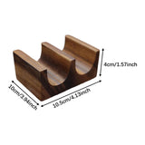 Maxbell Wooden Tacos Holder Multipurpose Divider Taco Platter for Counter Restaurant Double