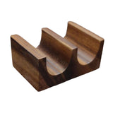 Maxbell Wooden Tacos Holder Multipurpose Divider Taco Platter for Counter Restaurant Double
