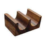 Maxbell Wooden Tacos Holder Multipurpose Divider Taco Platter for Counter Restaurant Double