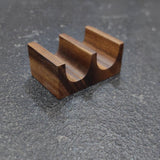 Maxbell Wooden Tacos Holder Multipurpose Divider Taco Platter for Counter Restaurant Double