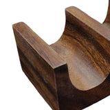 Maxbell Wooden Tacos Holder Multipurpose Divider Taco Platter for Counter Restaurant Triple