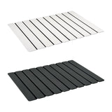 Maxbell Stone Bath Mat Compact Quick Drying Accessory for Entryway Countertop Indoor White