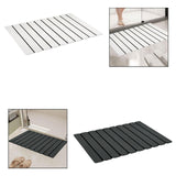 Maxbell Stone Bath Mat Compact Quick Drying Accessory for Entryway Countertop Indoor White