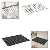 Maxbell Stone Bath Mat Compact Quick Drying Accessory for Entryway Countertop Indoor White