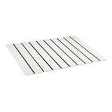 Maxbell Stone Bath Mat Compact Quick Drying Accessory for Entryway Countertop Indoor White