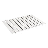 Maxbell Stone Bath Mat Compact Quick Drying Accessory for Entryway Countertop Indoor White