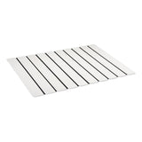 Maxbell Stone Bath Mat Compact Quick Drying Accessory for Entryway Countertop Indoor White