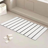 Maxbell Stone Bath Mat Compact Quick Drying Accessory for Entryway Countertop Indoor White