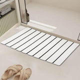 Maxbell Stone Bath Mat Compact Quick Drying Accessory for Entryway Countertop Indoor White