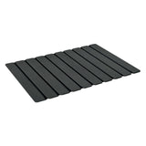 Maxbell Stone Bath Mat Compact Quick Drying Accessory for Entryway Countertop Indoor Black