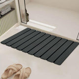Maxbell Stone Bath Mat Compact Quick Drying Accessory for Entryway Countertop Indoor Black