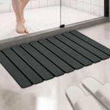 Maxbell Stone Bath Mat Compact Quick Drying Accessory for Entryway Countertop Indoor Black