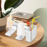 Maxbell Paper Cups and Lid Holder 3 in 1 Side Mount Bracket for Office Bridal Shower