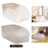 Maxbell Pantry Organizer Desktop Organizer Pantry Storage for Bedrooms Office Closet White L