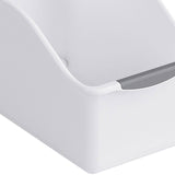 Maxbell Kitchen Cabinet Organizer Bin Versatile Container for Cabinet Office Kitchen Low White S
